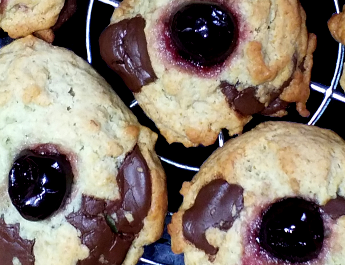 Cookie à la cerise amarena